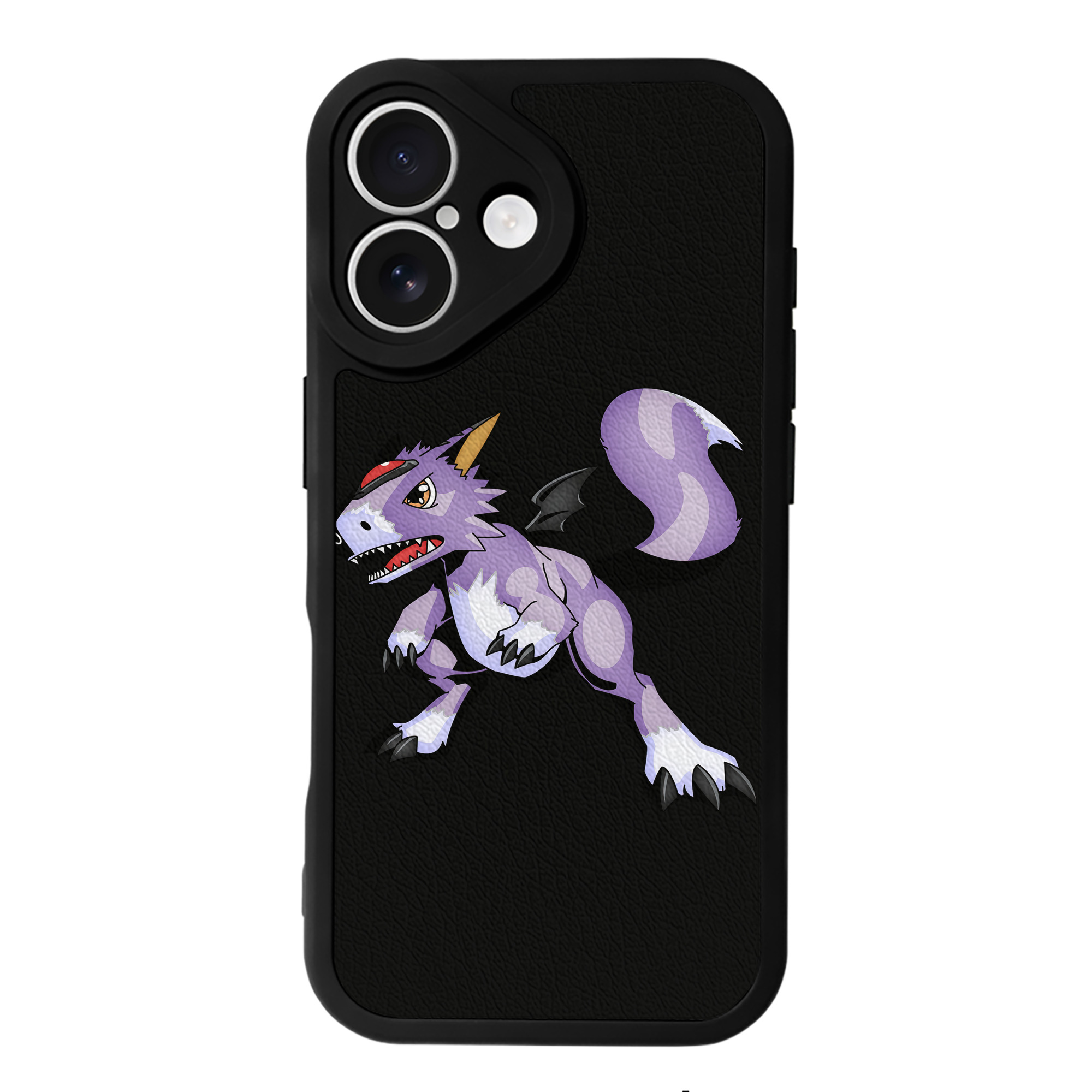 （画像用） Digimon デジタルモンスター/デジモン 【iPhone 16シリーズ対応】シリコンスマホケース（レザー調） 材質：シリコン